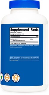 Foto 5 | Suplemento Nutricost, Cápsulas De Bayas De Espino Blanco, 550 Mg, 240 Unidades - Venta Internacional.