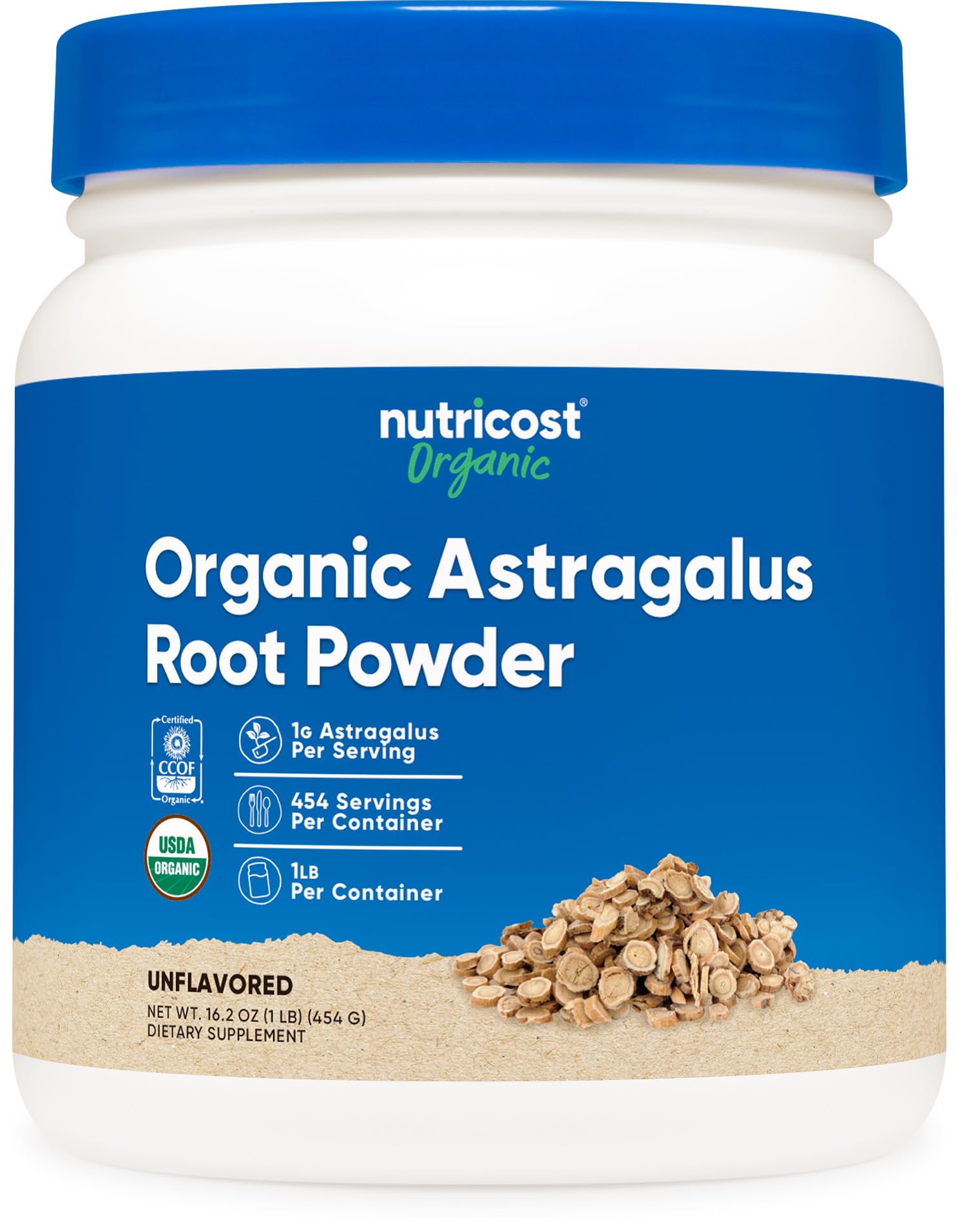 Foto 2 pulgar | Suplemento Nutricost De Raíz De Astrágalo Orgánico En Polvo, 454 G - Venta Internacional.