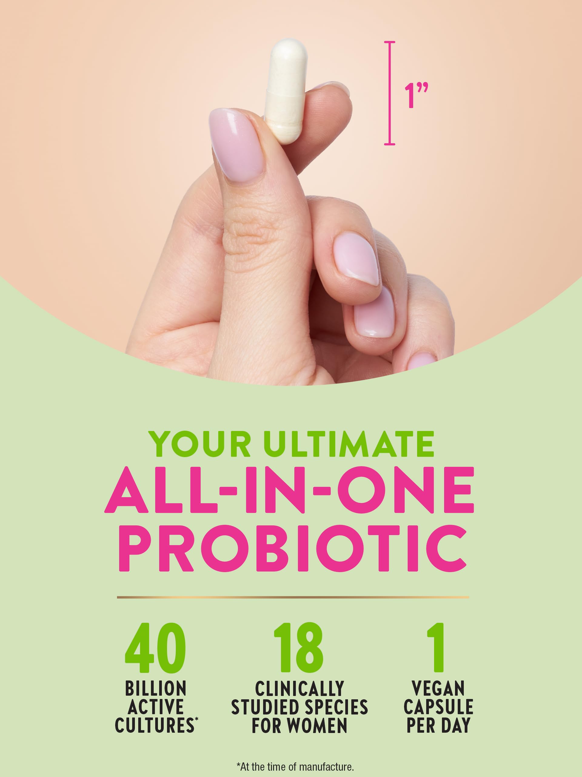 Foto 5 pulgar | Probiotic Nature's Truth Raw Flora Para Mujer, 40 G De Cfu, 33 Cápsulas Veganas - Venta Internacional.
