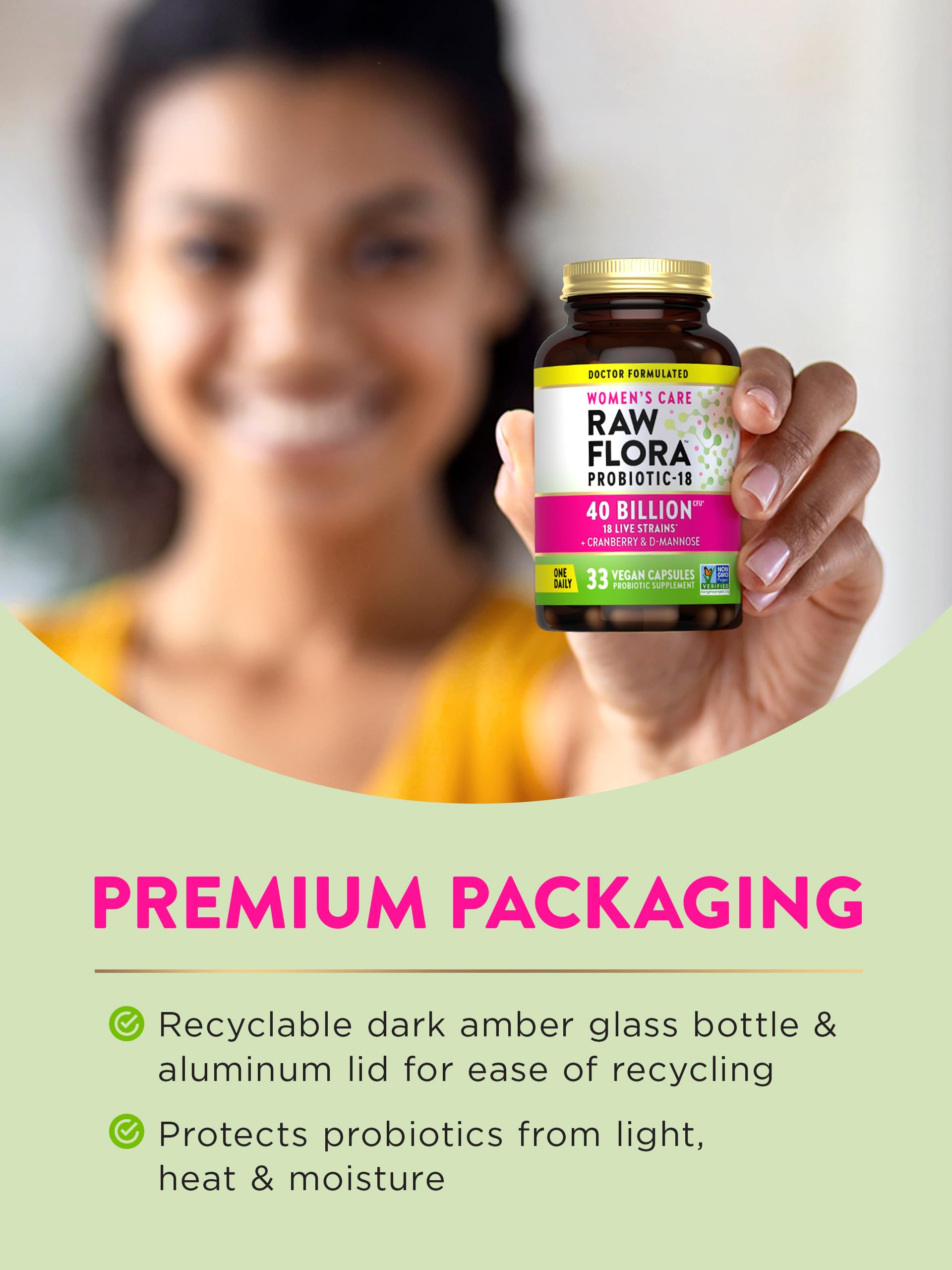 Foto 8 pulgar | Probiotic Nature's Truth Raw Flora Para Mujer, 40 G De Cfu, 33 Cápsulas Veganas - Venta Internacional.