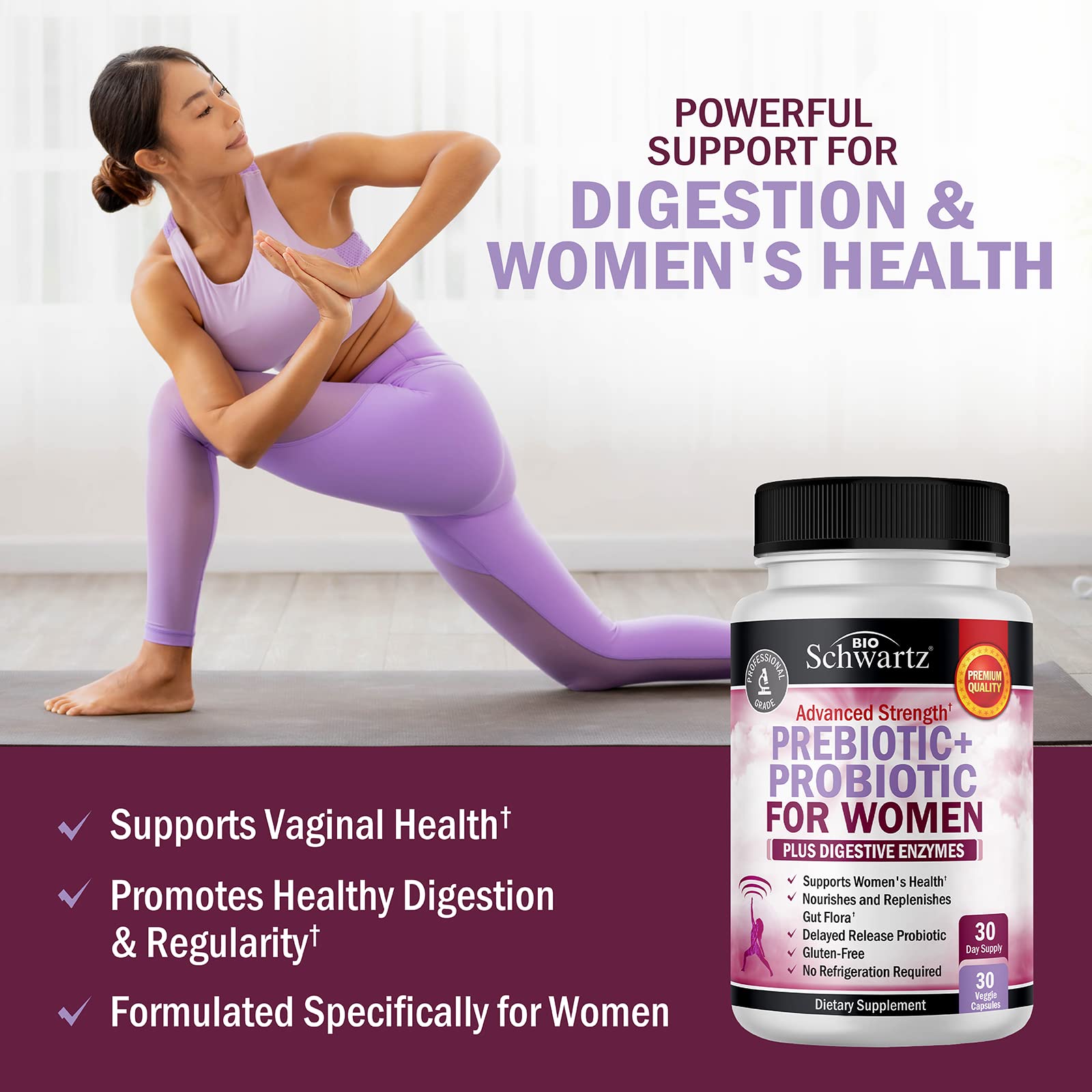 Foto 3 pulgar | Prebióticos Y Probióticos Para La Salud Intestinal Y Vaginal De La Mujer 30 Cápsulas - Venta Internacional.