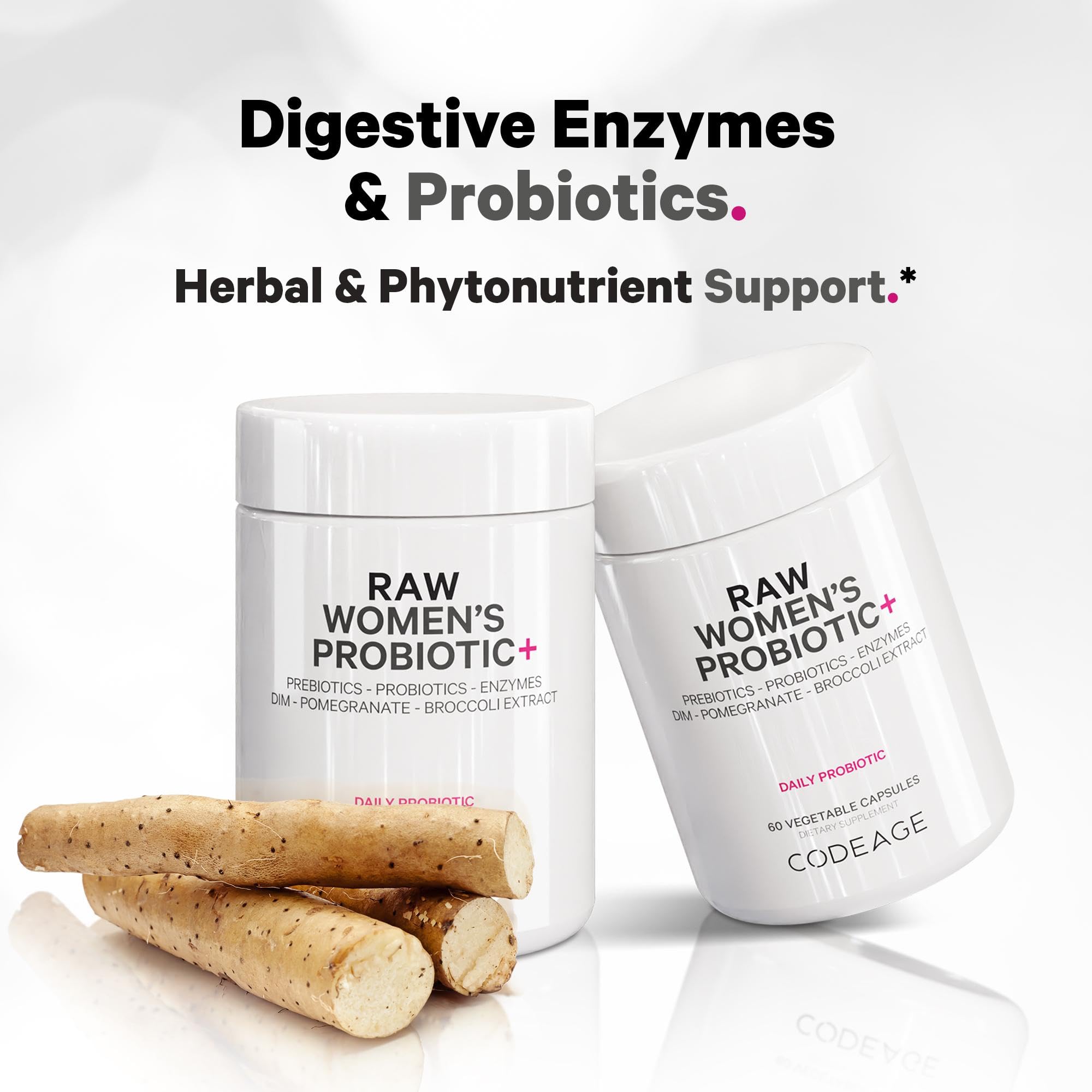 Foto 4 pulgar | Suplemento Codeage Raw Probiotics Women Digestive 100 Mil Millones De Cfu - Venta Internacional.