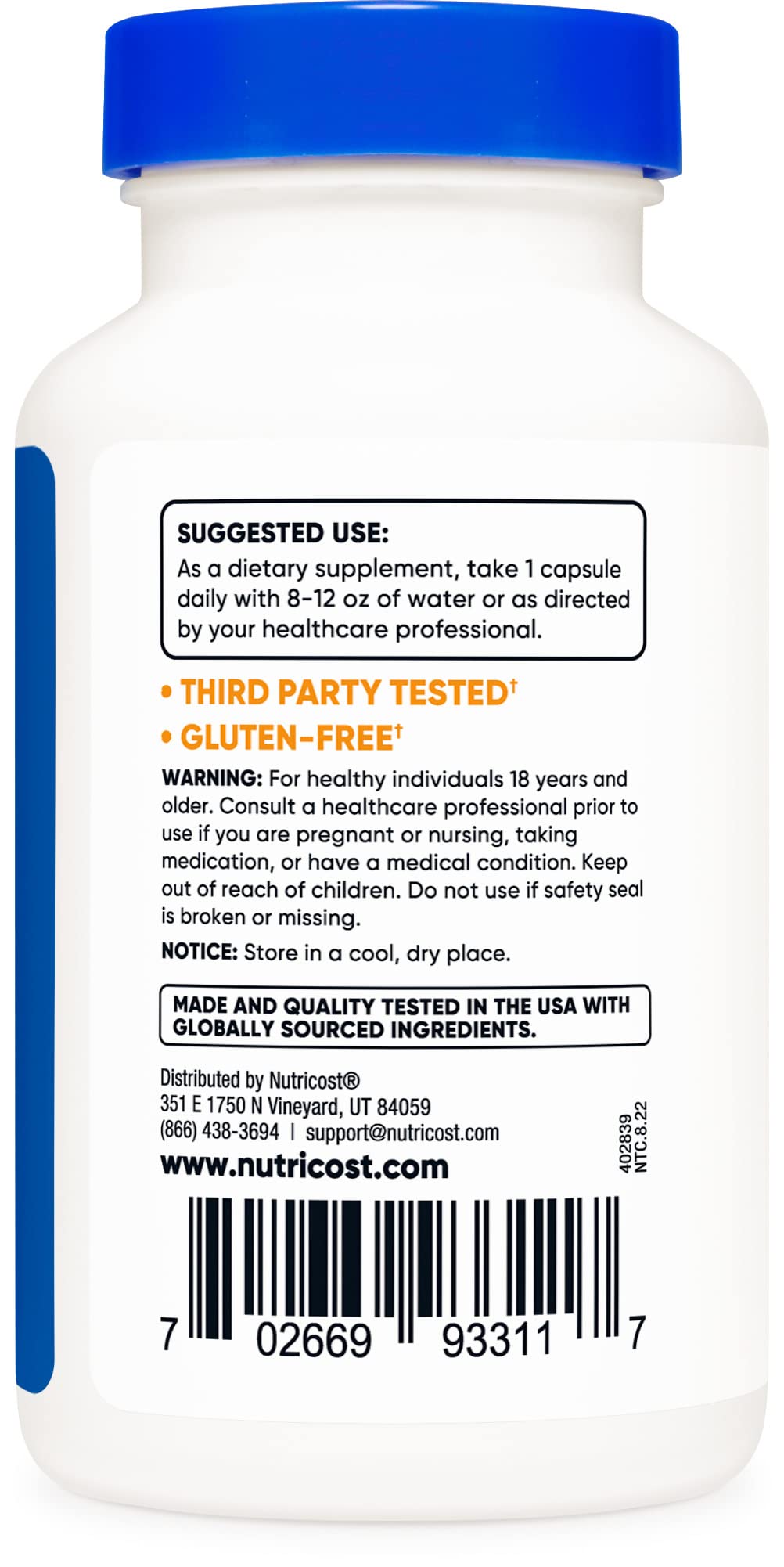Foto 4 pulgar | Suplemento Nutricost Dim (diindolilmetano) 300 Mg 120 Cápsulas - Venta Internacional.