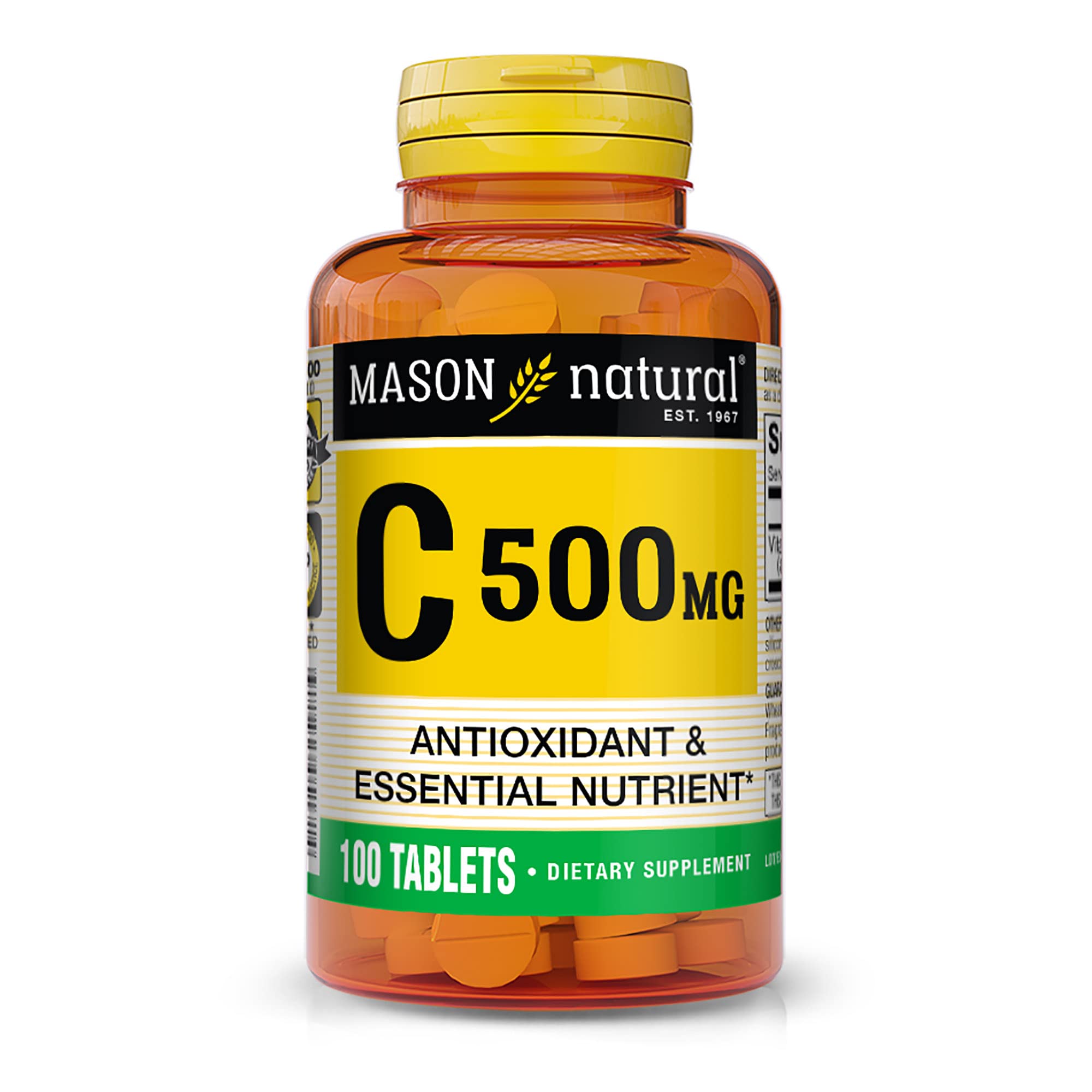 Foto 2 pulgar | Suplemento Mason Natural de Vitamina C 500 mg 100 Comprimidos - Venta Internacional