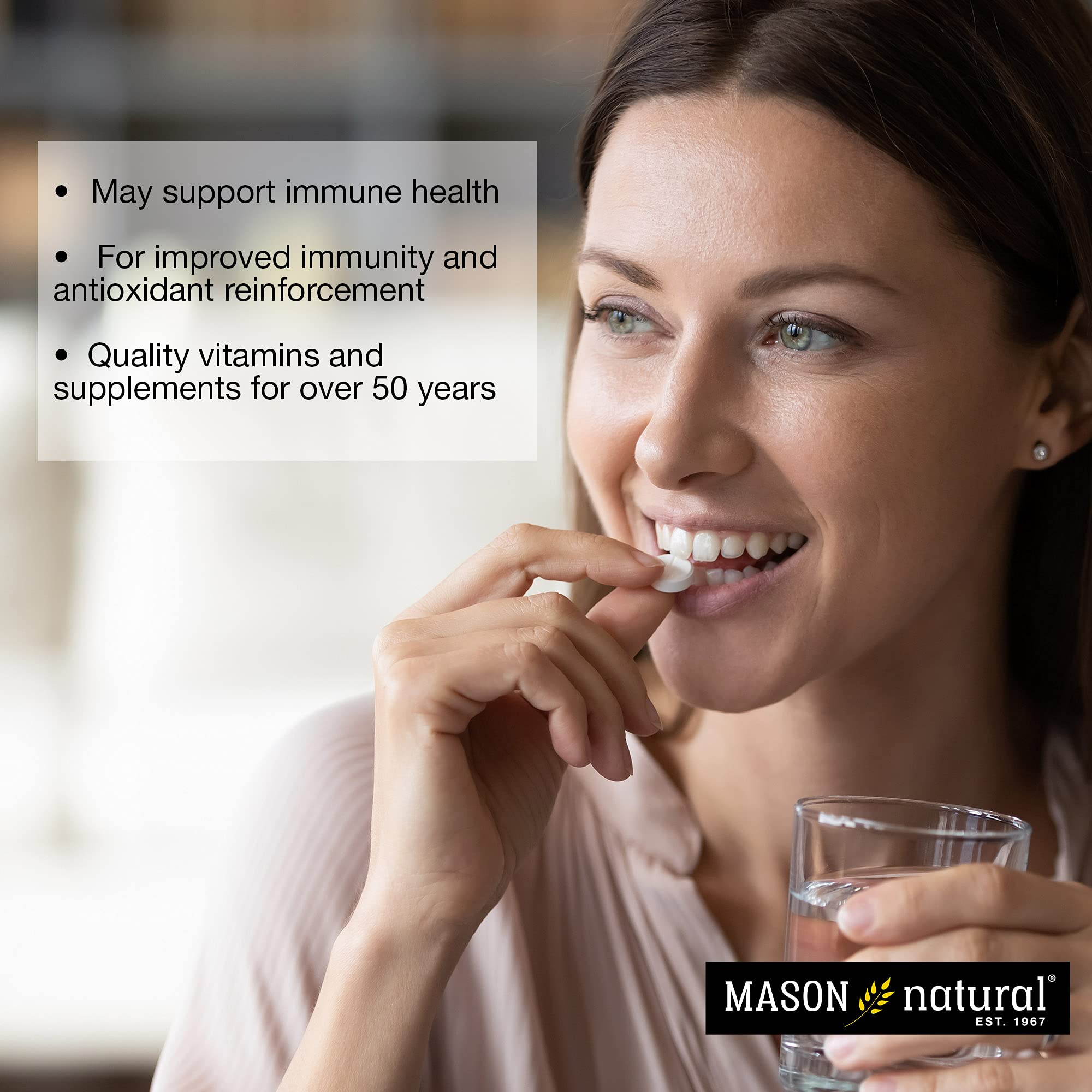 Foto 7 pulgar | Suplemento Mason Natural de Vitamina C 500 mg 100 Comprimidos - Venta Internacional
