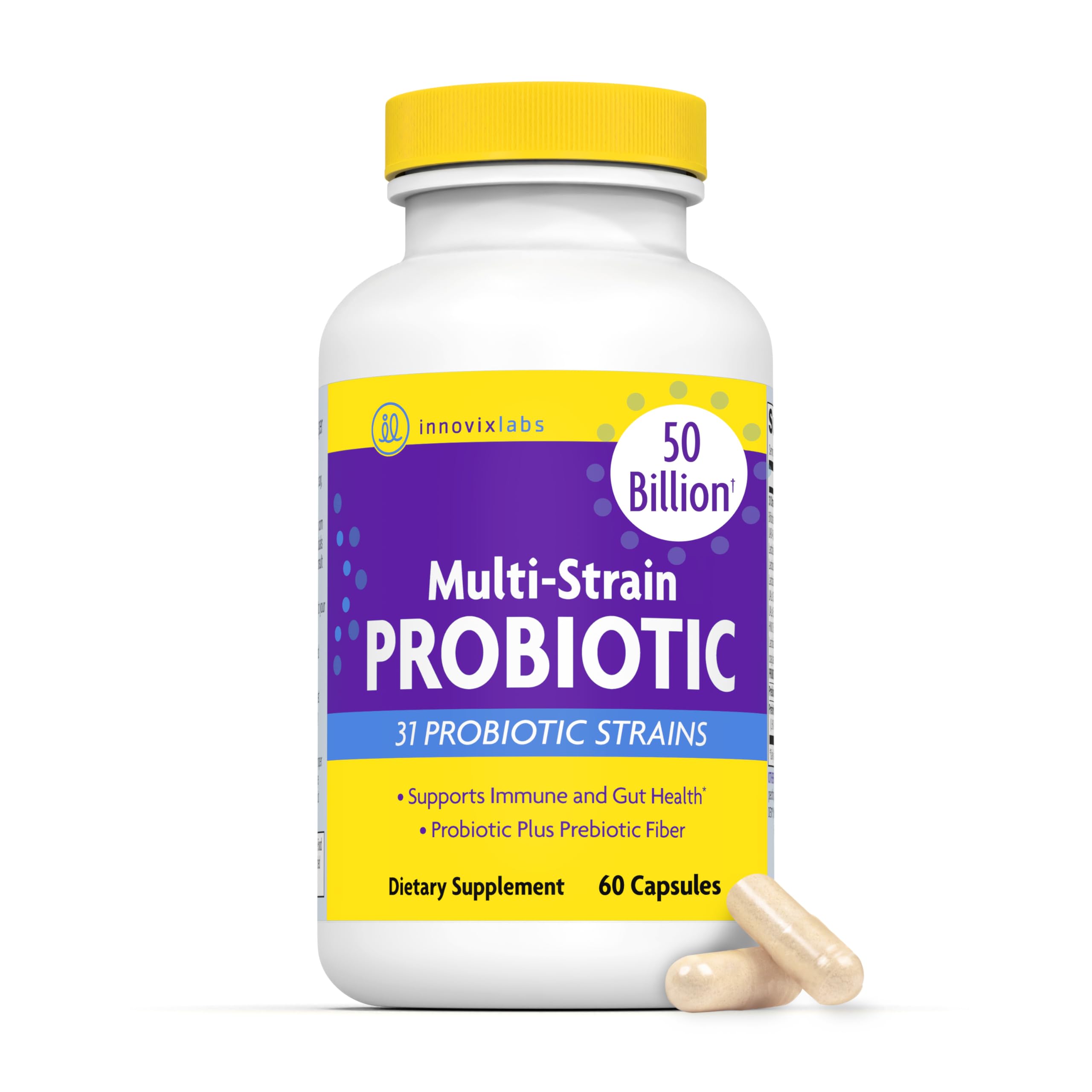 Suplemento Probiótico Innovixlabs Multi Strain 50 Mil Millones De Cfu - Venta Internacional.