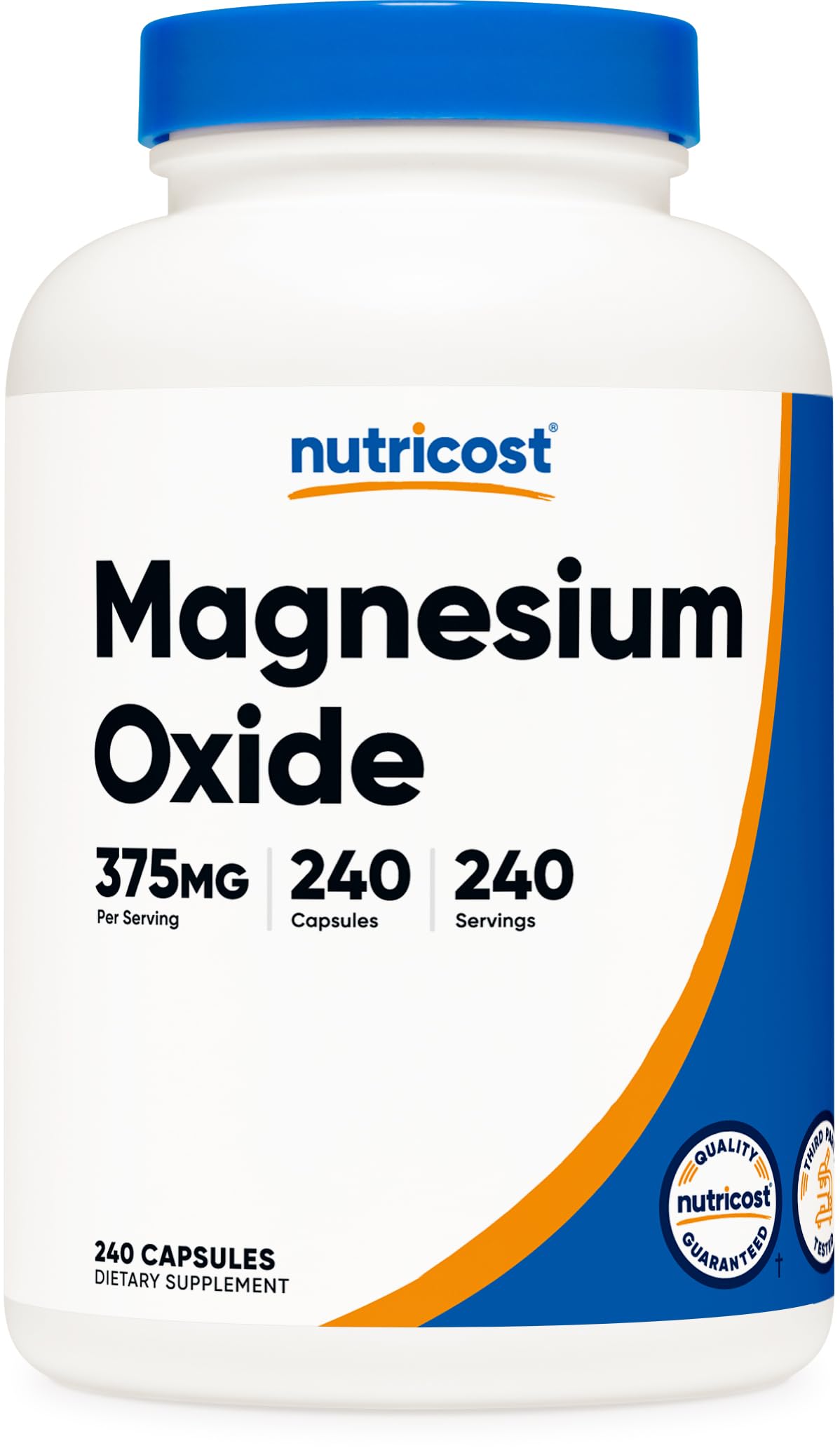 Foto 2 pulgar | Suplemento Nutricost De Óxido De Magnesio 375 Mg 240 Cápsulas - Venta Internacional.