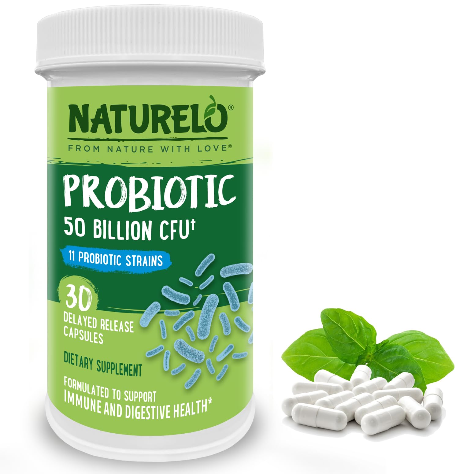 Foto 2 pulgar | Suplemento Probiótico Naturelo 50 Mil Millones De Cfu 30 Cápsulas Veganas - Venta Internacional.