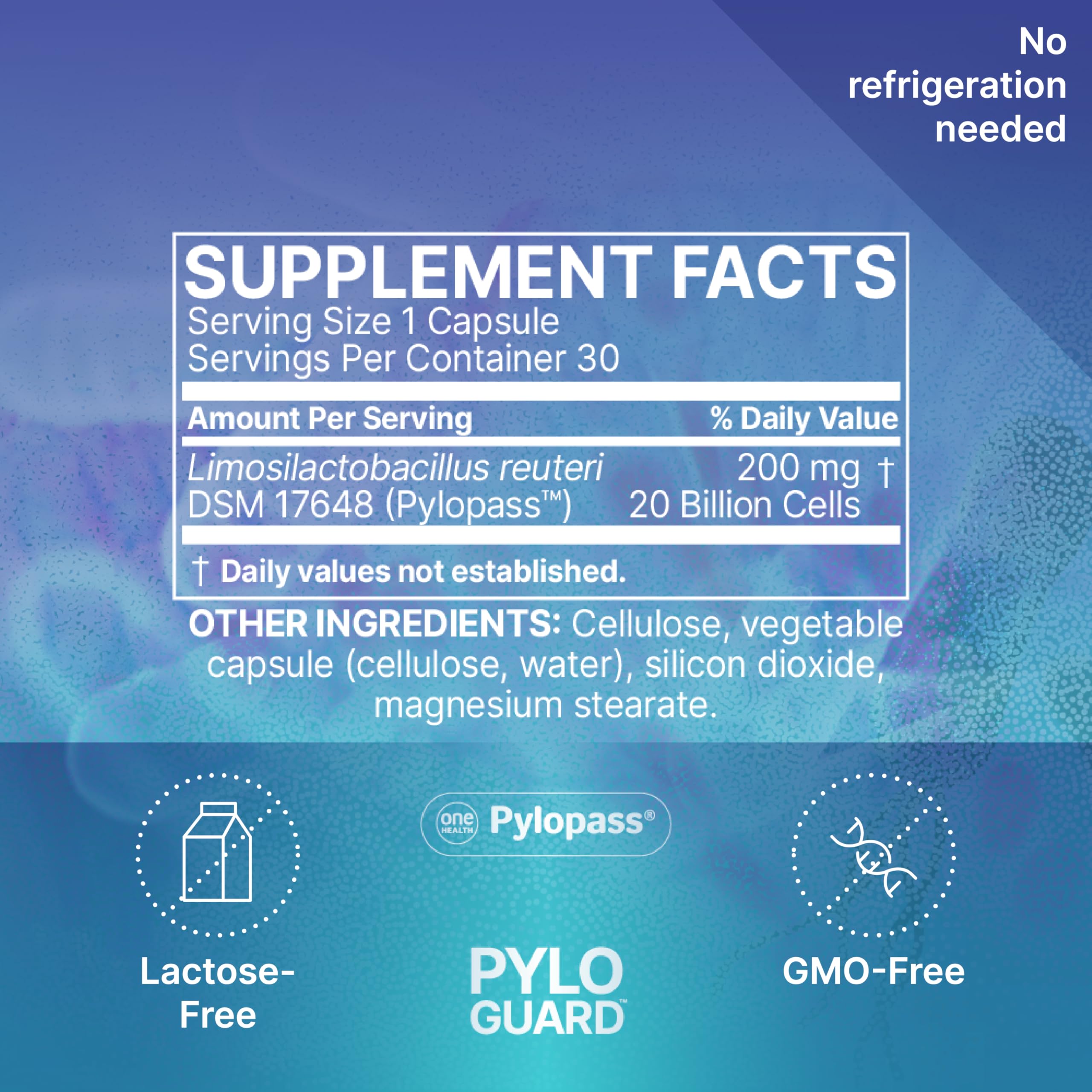 Foto 7 pulgar | Suplemento Microbiome Labs Pyloguard L Reuteri Dsm17648 30 Cápsulas - Venta Internacional.
