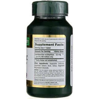 Foto 6 | Suplemento Nature's Bounty Probiotic Acidophilus 120 Comprimidos - Venta Internacional.