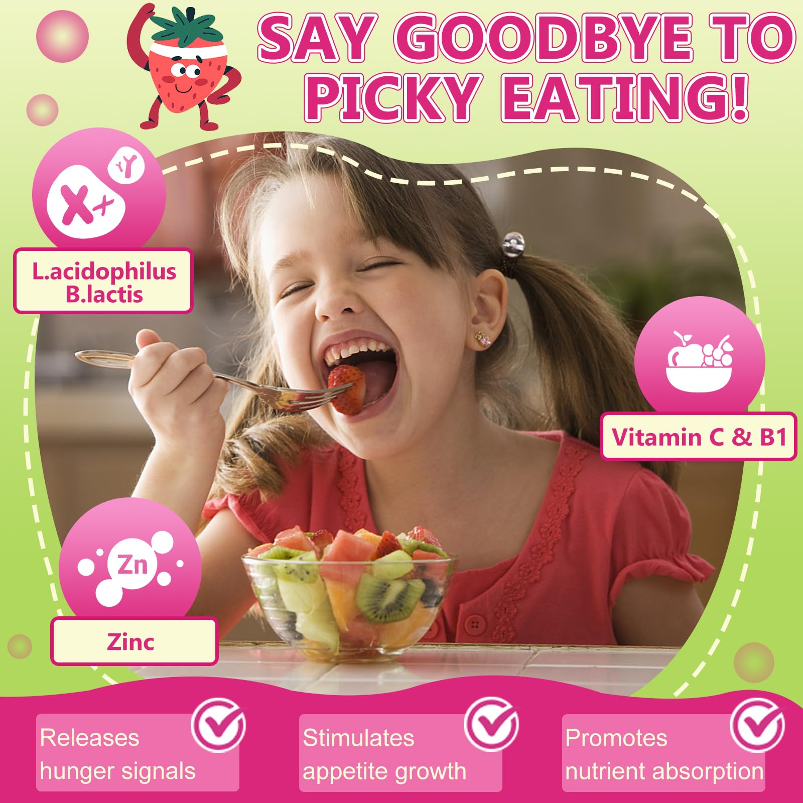 Foto 5 | Suplemento Probiótico Masticable Nature Target Kids, 75 Porciones - Venta Internacional.