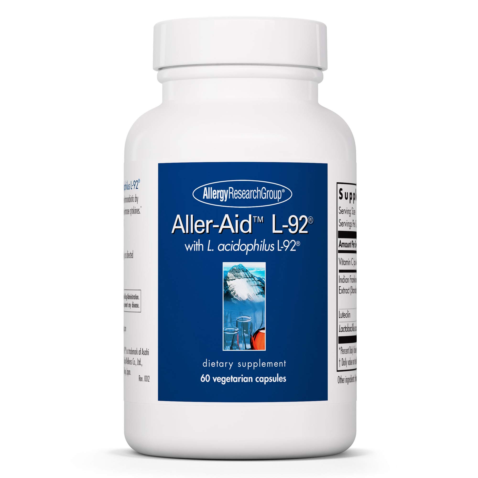 Foto 2 pulgar | Suplemento Aller-aid L92 De Allergy Research Group, 60 Cápsulas - Venta Internacional.