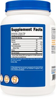 Foto 5 | Aceite Mct En Polvo Nutricost 907 G (907 Ml), Cero Carbohidratos Netos, Cetosis - Venta Internacional.