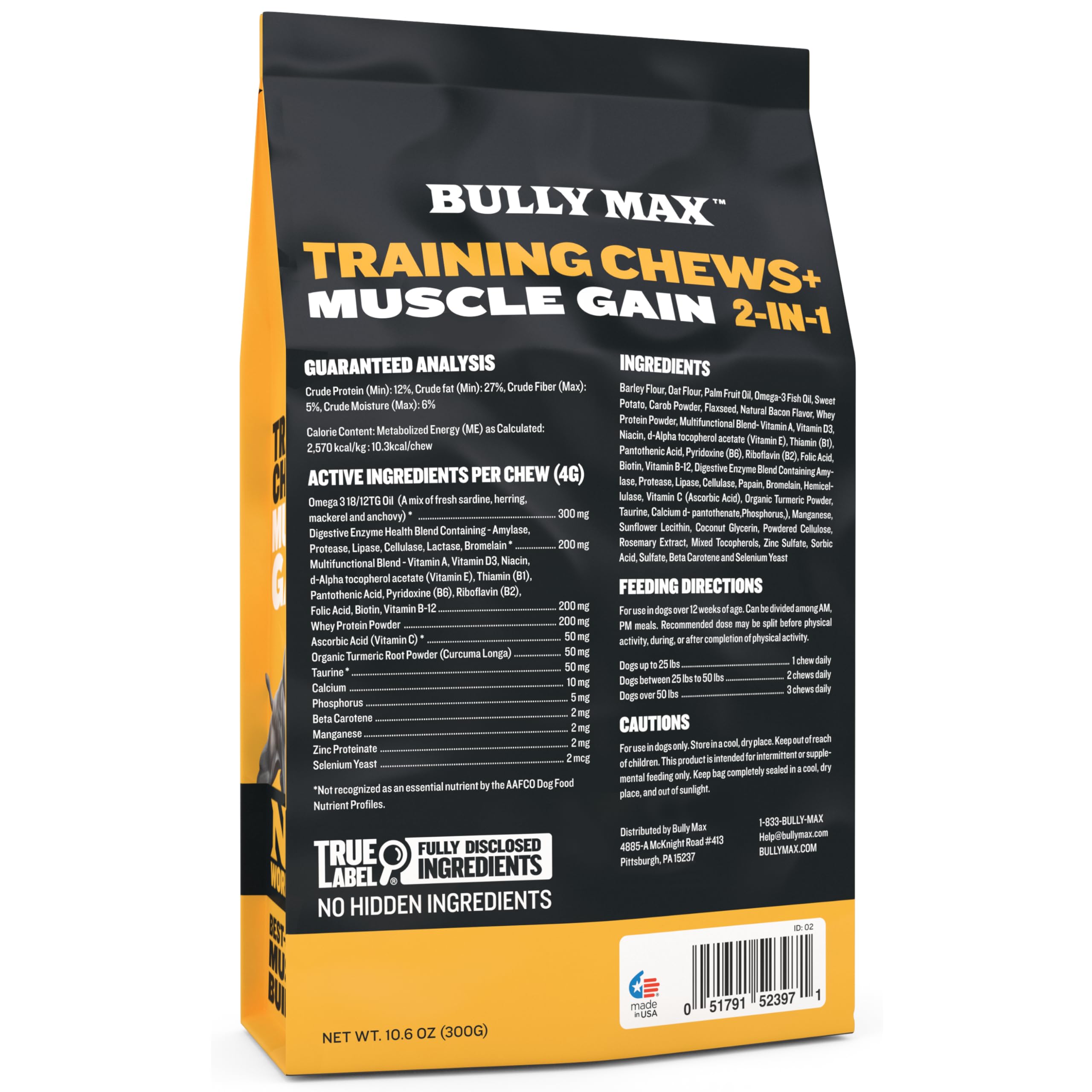 Foto 7 pulgar | Muscle Builder Soft Chews Bully Max Para Perros Y Cachorros, 75 Unidades - Venta Internacional.