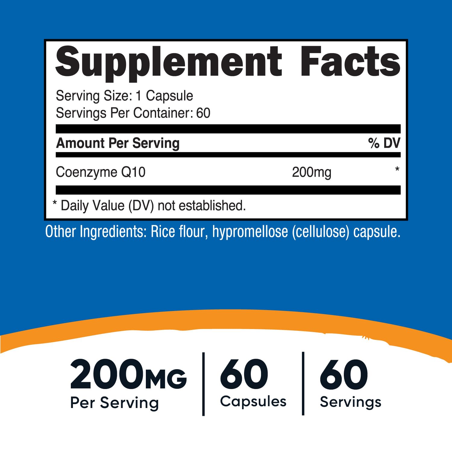Foto 3 pulgar | Suplemento Nutricost Coq10 200 Mg 60 Cápsulas Vegetarianas - Venta Internacional.