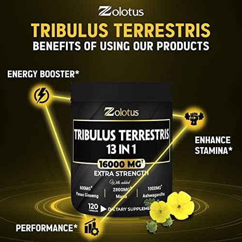 Foto 4 pulgar | Suplemento Zolotus 13 En 1 Tribulus Terrestris 16000 Mg 120 Cápsulas - Venta Internacional