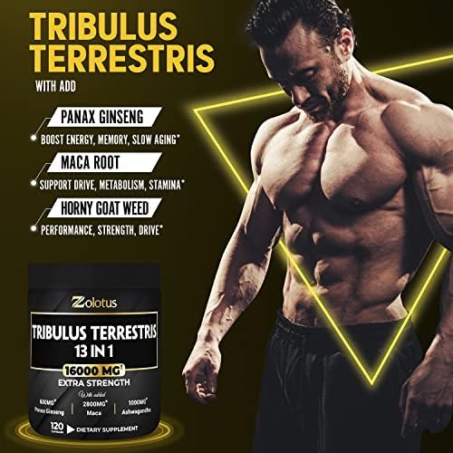 Foto 5 pulgar | Suplemento Zolotus 13 En 1 Tribulus Terrestris 16000 Mg 120 Cápsulas - Venta Internacional