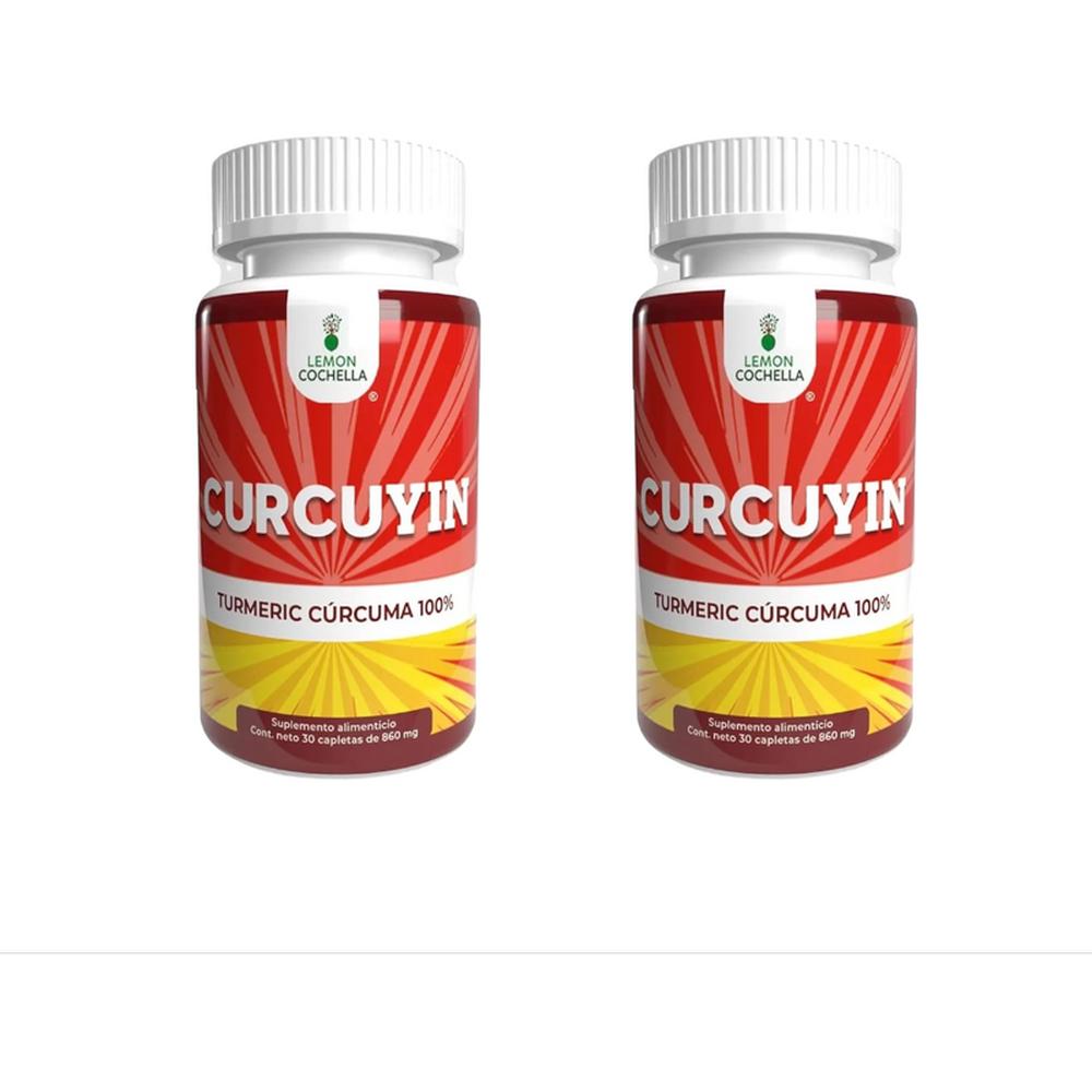 Foto 1 | Curcuyin (Cúrcuma) Lemon Coachella 30 Cápsulas Pack 2