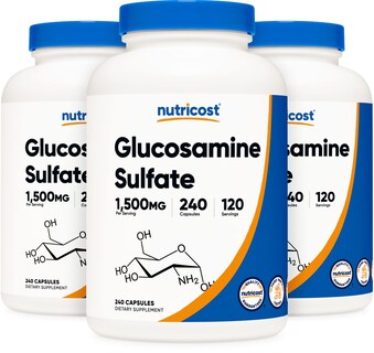 Foto 1 | Suplemento Nutricost Sulfato De Glucosamina 750 Mg 240 Cápsulas - Venta Internacional.