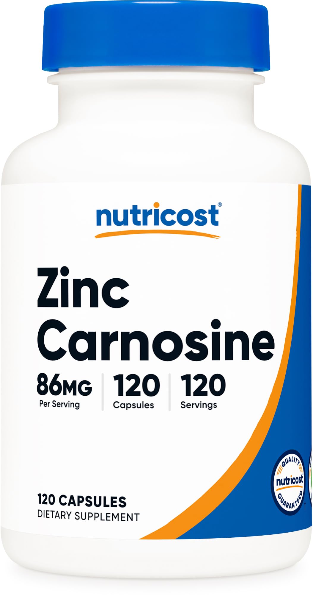 Foto 2 pulgar | Suplemento Nutricost, Zinc Y Carnosina, 86 Mg, 120 Cápsulas - Venta Internacional.