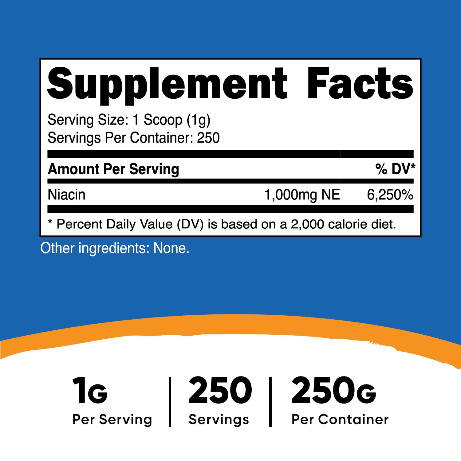 Foto 3 pulgar | Suplemento Nutricost De Niacina Y Vitamina B3 En Polvo, 250 G - Venta Internacional.