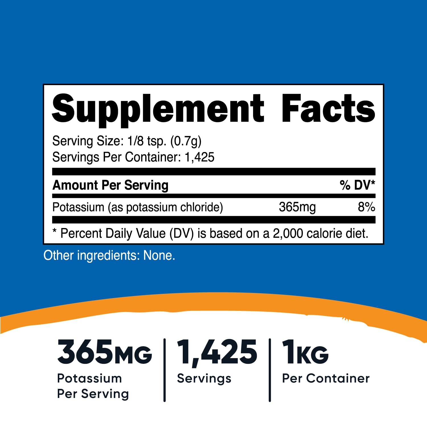Foto 3 pulgar | Cloruro de Potasio Nutricost Sin Gluten y Sin OGM - Venta Internacional