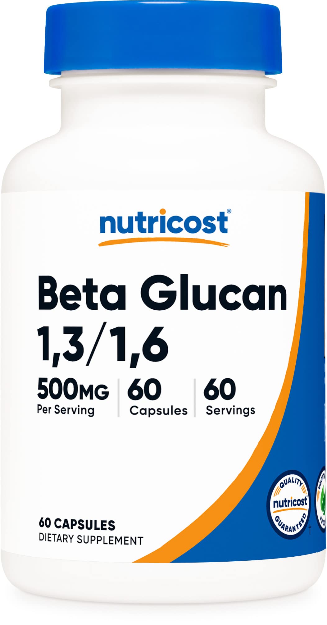 Foto 2 pulgar | Suplemento Nutricost Beta Glucano 500 Mg D-glucano 60 Cápsulas - Venta Internacional