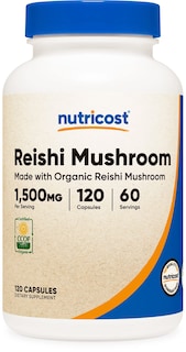 Foto 1 | Suplemento Nutricost Cápsulas De Hongos Reishi 1500 Mg 120 Unidades - Venta Internacional