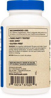 Foto 2 | Suplemento Nutricost Cápsulas De Hongos Reishi 1500 Mg 120 Unidades - Venta Internacional