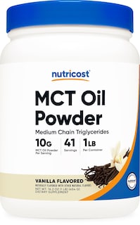 Foto 1 | Aceite Mct En Polvo Nutricost Premium, 454 G, Sabor Vainilla, Cetogénico - Venta Internacional.