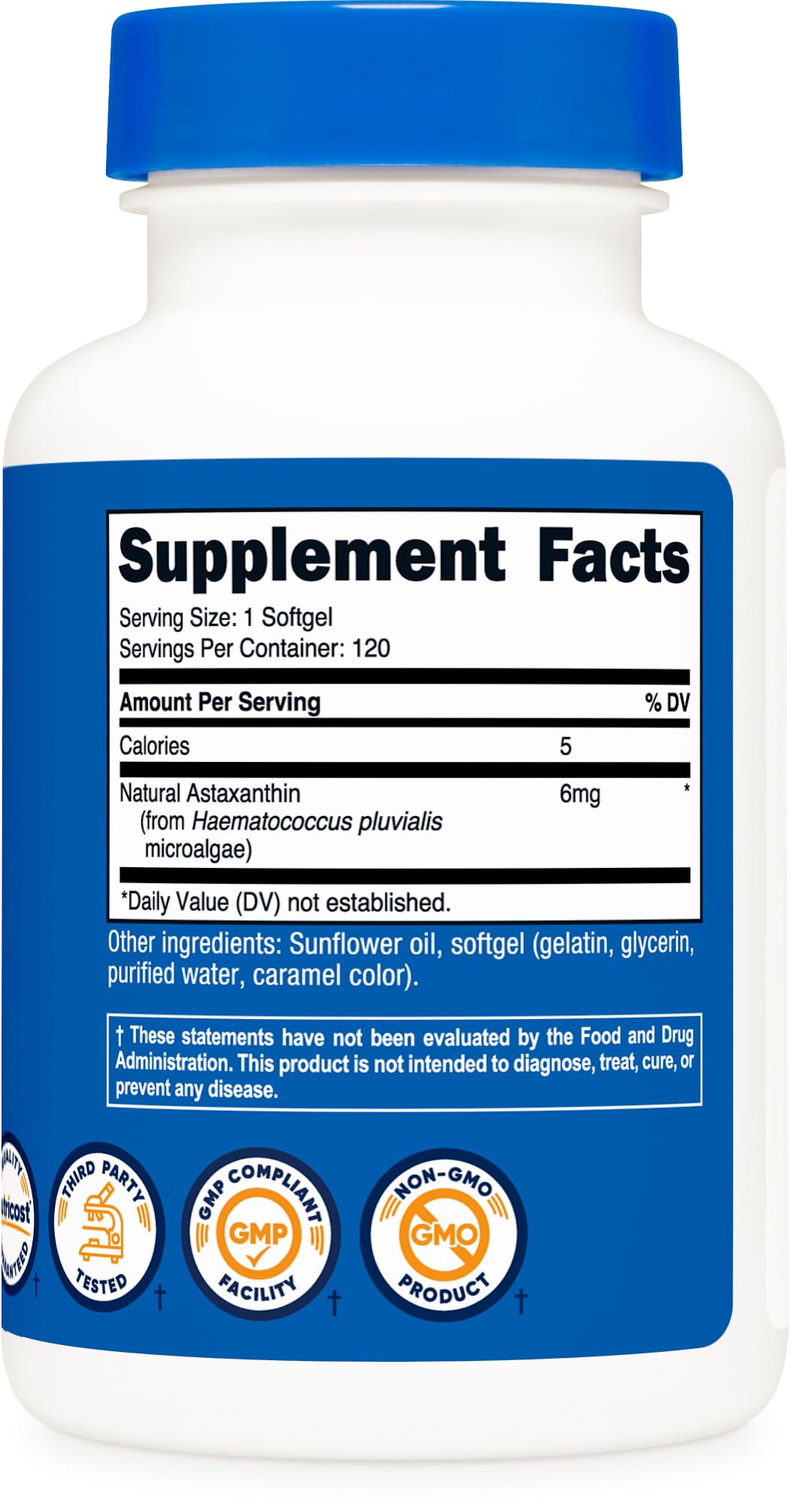 Foto 6 pulgar | Suplemento Nutricost de Astaxantina 6 Mg 120 Cápsulas - Venta Internacional