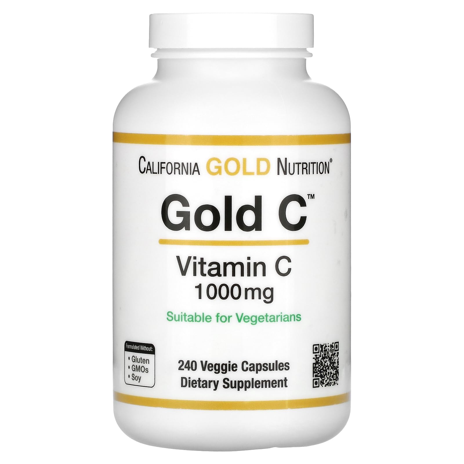 Foto 2 pulgar | Suplemento De Vitamina C California Gold Nutrition 1000 Mg 240 Cápsulas - Venta Internacional.