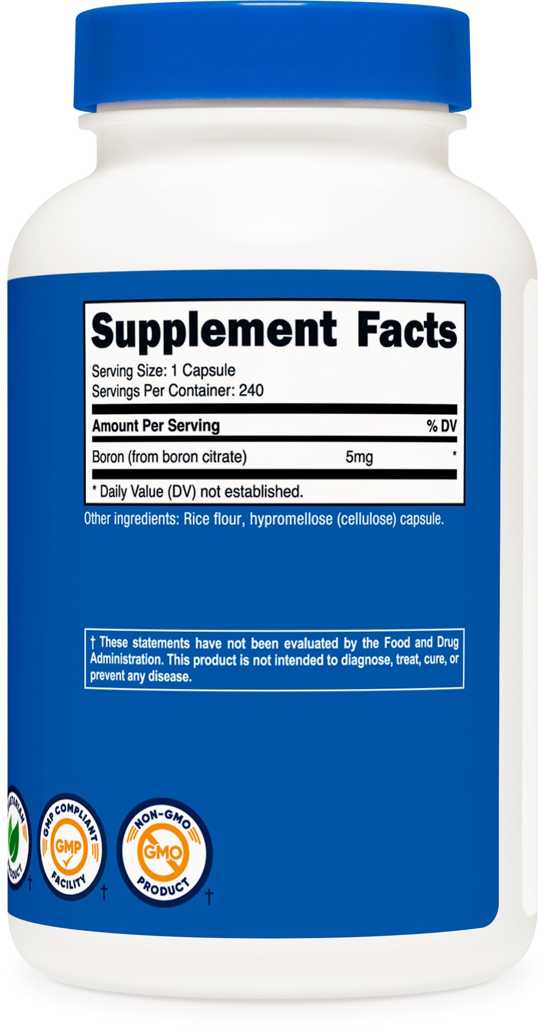 Foto 5 | Suplemento Nutricost, Cápsulas De Boro, 5 Mg X 240, Vegetariano - Venta Internacional.