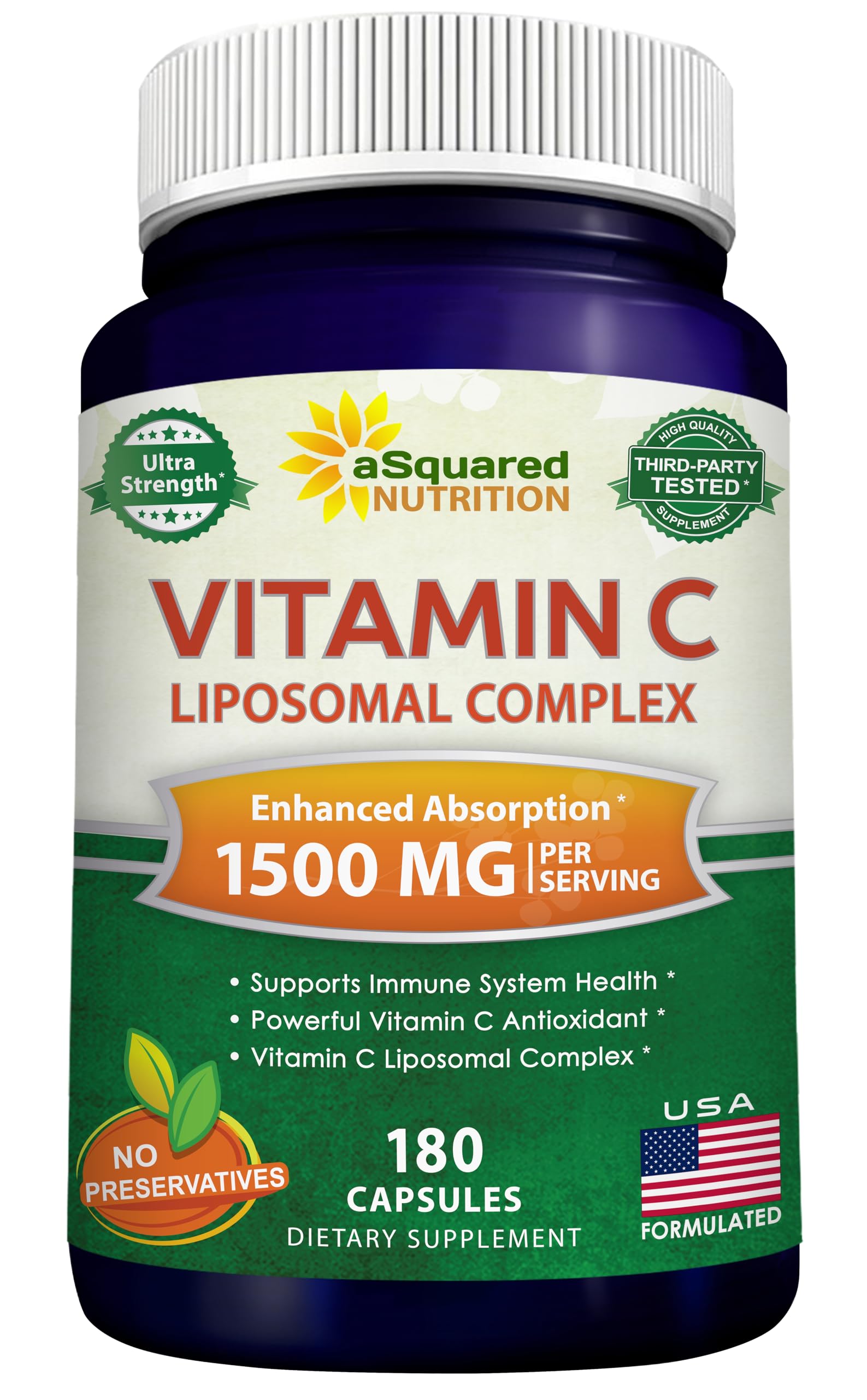 Foto 2 pulgar | Suplemento De Vitamina C Liposomal De Squared Nutrition 1500 Mg - Venta Internacional.