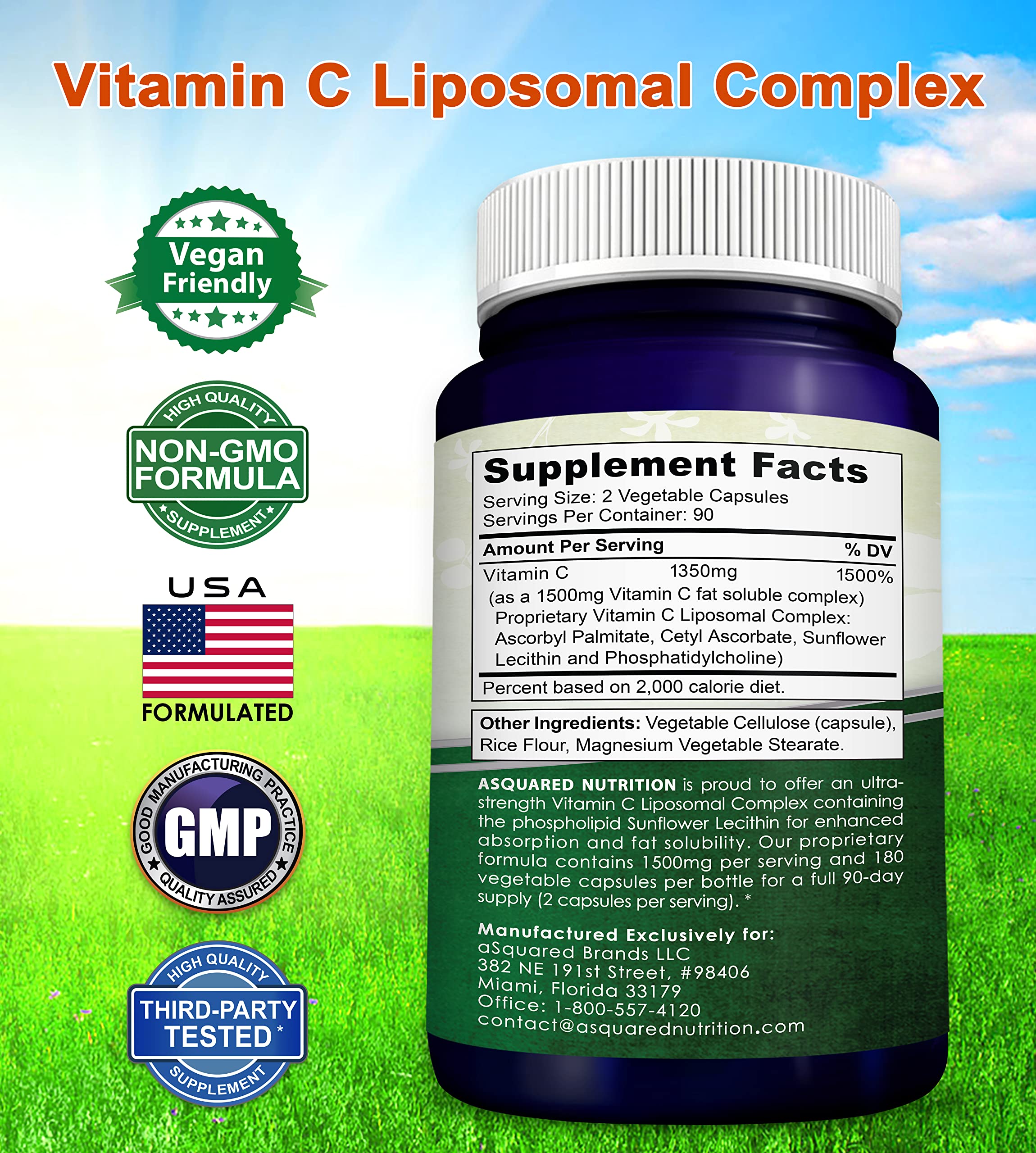 Foto 8 pulgar | Suplemento De Vitamina C Liposomal De Squared Nutrition 1500 Mg - Venta Internacional.