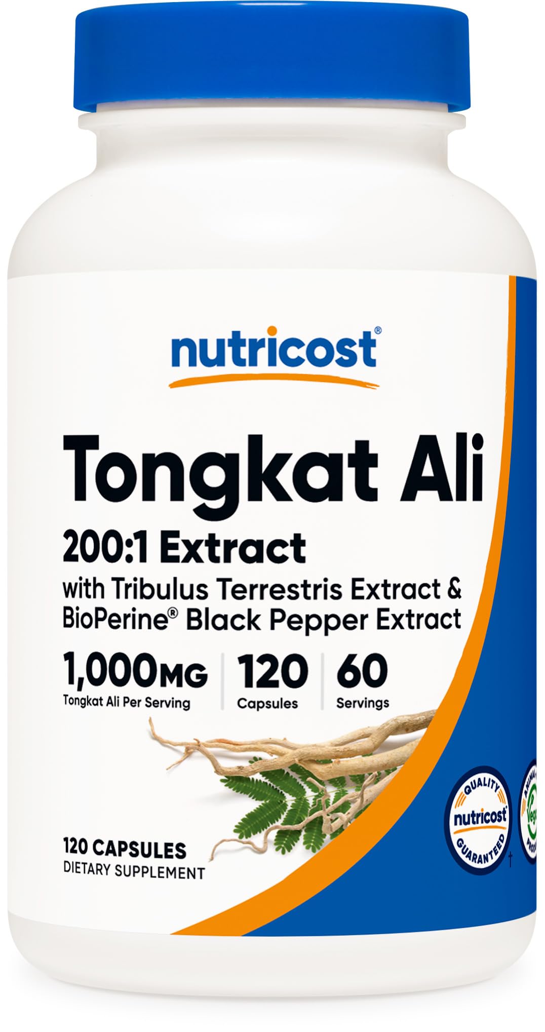 Foto 2 pulgar | Suplemento Nutricost Tongkat Ali, 1 G, 120 Cápsulas Con Tribulus - Venta Internacional.