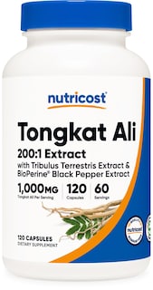 Foto 1 | Suplemento Nutricost Tongkat Ali, 1 G, 120 Cápsulas Con Tribulus - Venta Internacional.