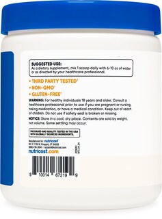 Foto 4 | Bicarbonato De Potasio En Polvo Nutricost 454 G Sin Gluten - Venta Internacional.