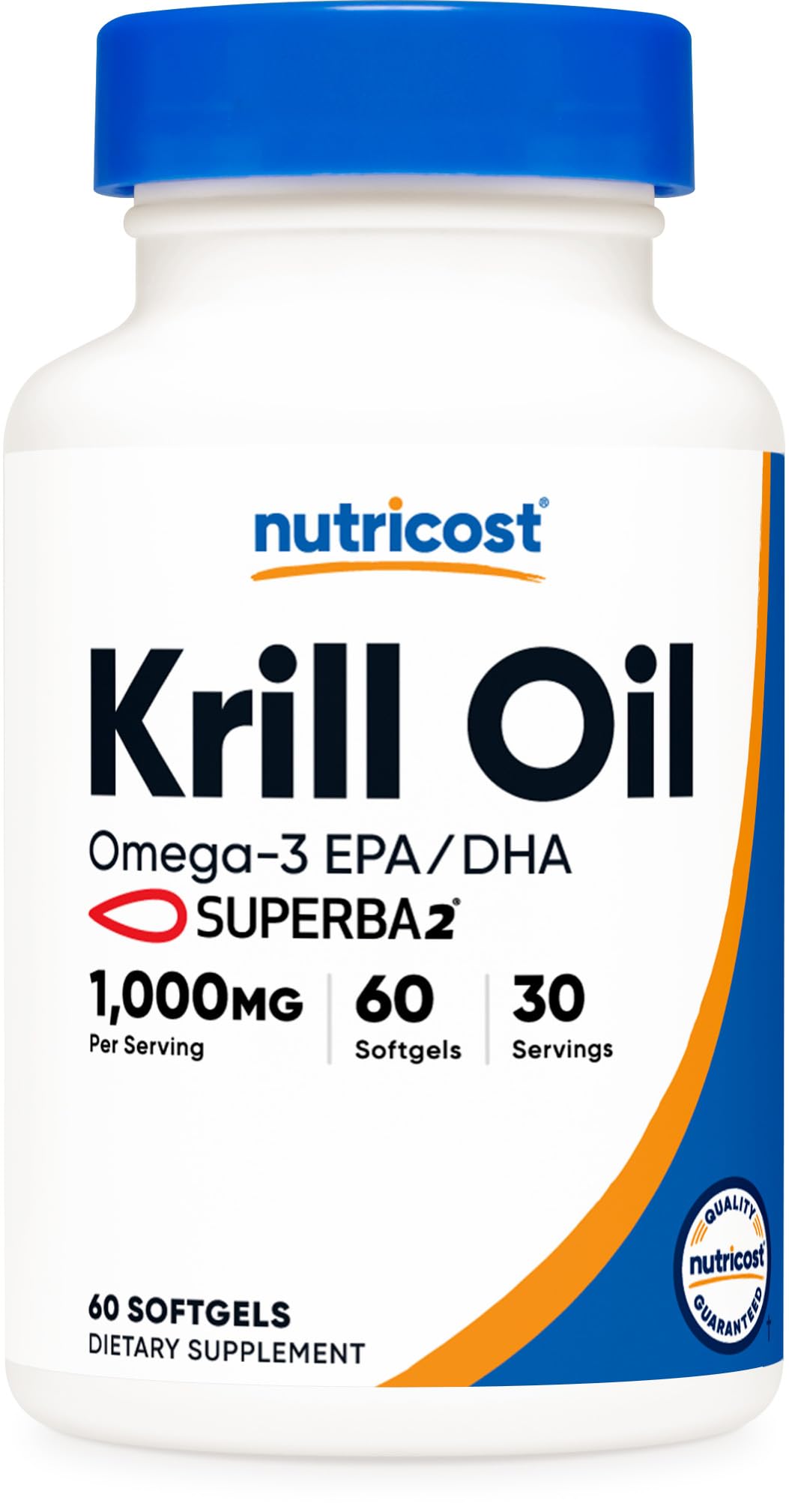 Foto 1 | Suplemento Nutricost De Aceite De Krill, 1000 Mg, 60 Cápsulas Blandas Con Omega 3 - Venta Internacional.