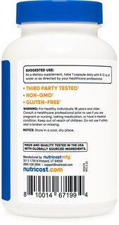 Foto 4 | Suplemento Nutricost Boron 3 Mg 240 Cápsulas Vegetarianas - Venta Internacional.