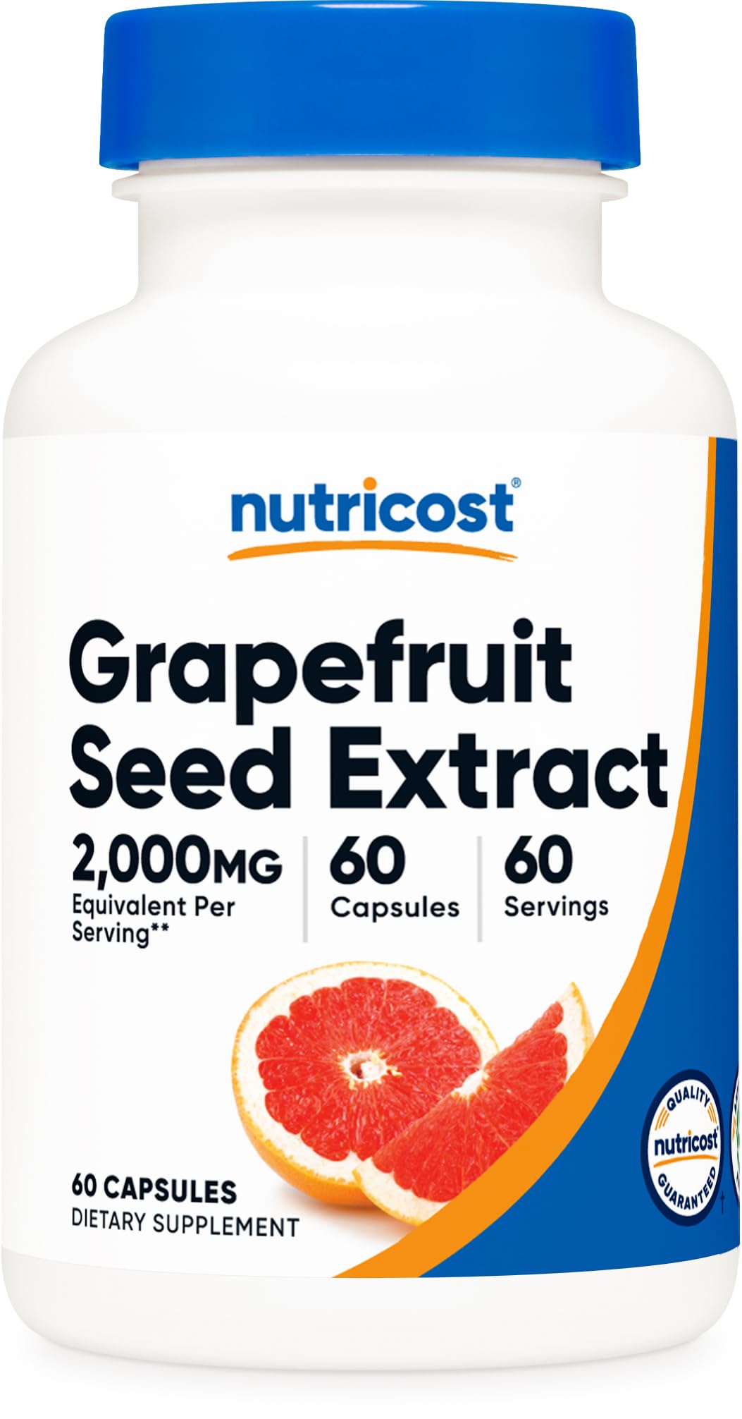 Foto 1 | Suplemento Nutricost De Extracto De Semilla De Pomelo 2000 Mg 60 Cápsulas - Venta Internacional.