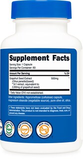 Foto 4 | Suplemento Nutricost De Extracto De Semilla De Pomelo 2000 Mg 60 Cápsulas - Venta Internacional.