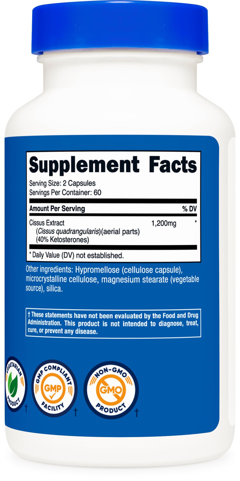 Foto 6 pulgar | Suplemento Nutricost Cissus Quadrangularis 120 Cápsulas - Venta Internacional.
