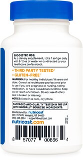 Foto 4 | Suplemento Nutricost De Vitamina K2 (mk7) 100 Mcg Más Vitamina D3 5000 Ui - Venta Internacional.