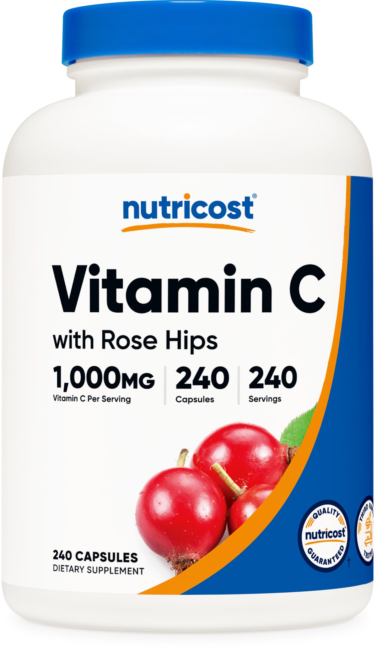 Foto 2 pulgar | Suplemento Nutricost De Vitamina C Con Escaramujo, 1025 Mg, 240 Cápsulas - Venta Internacional.