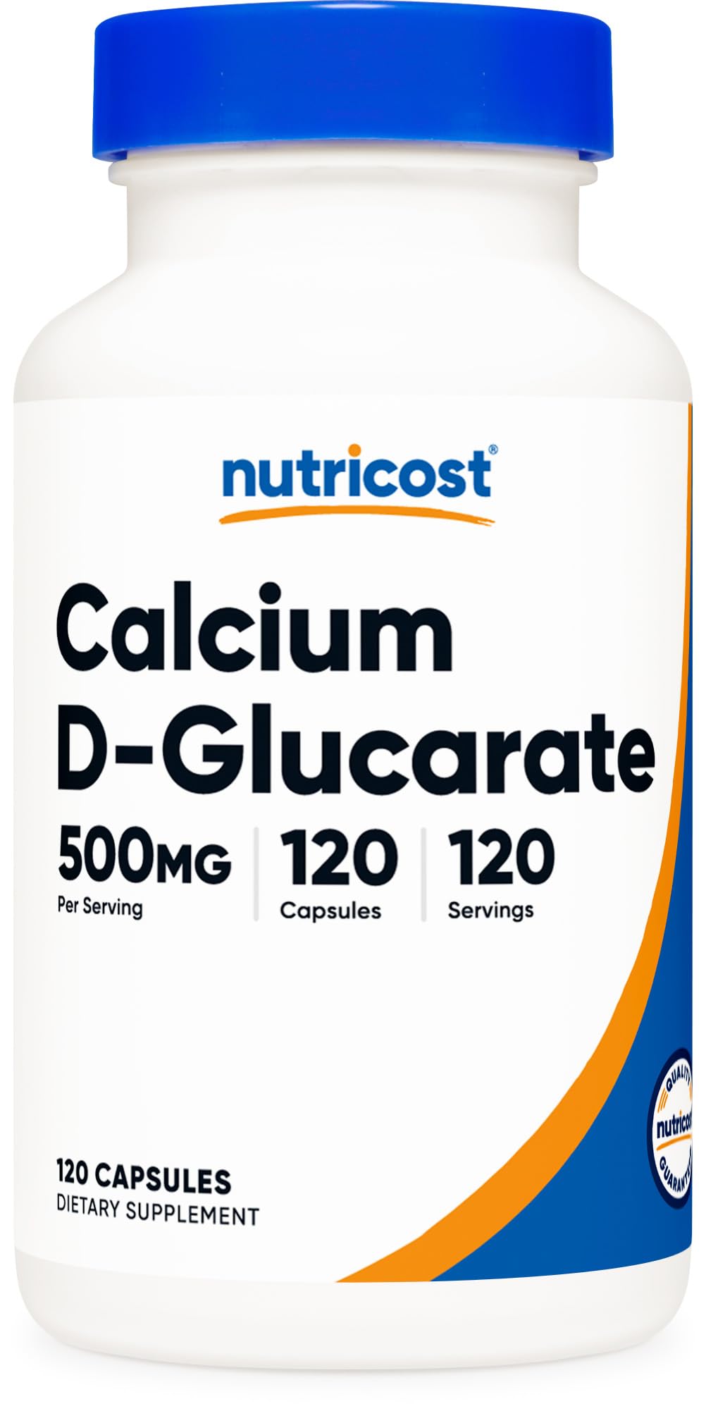 Suplemento Nutricost D-glucarato De Calcio 500 Mg 120 Cápsulas - Venta Internacional.