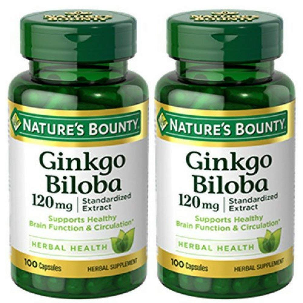 Foto 2 pulgar | Suplemento Nature's Bounty Ginkgo Biloba 120 Mg 100 Cápsulas - Venta Internacional.