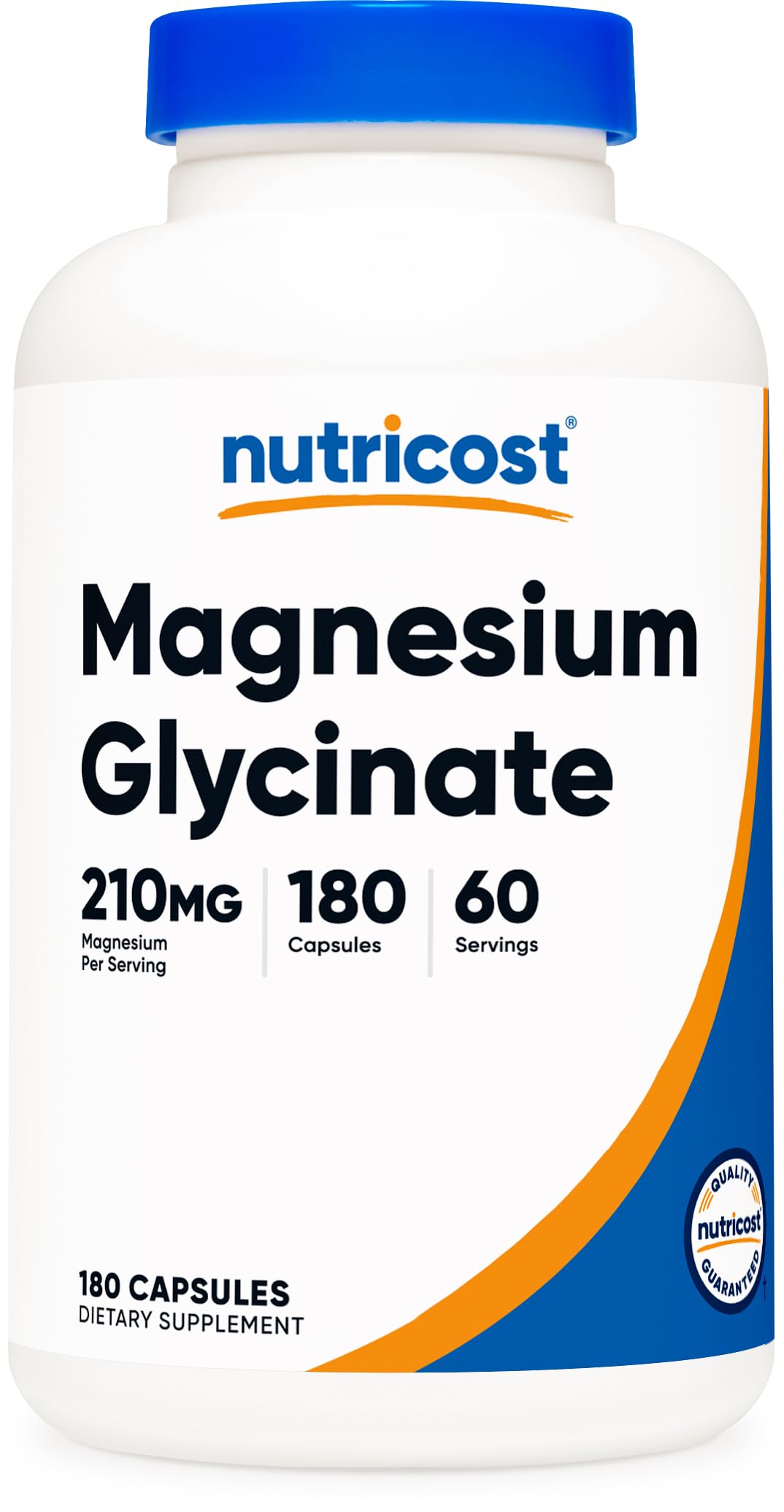 Foto 2 pulgar | Suplemento De Glicinato De Magnesio Nutricost 210 Mg 180 Cápsulas - Venta Internacional.