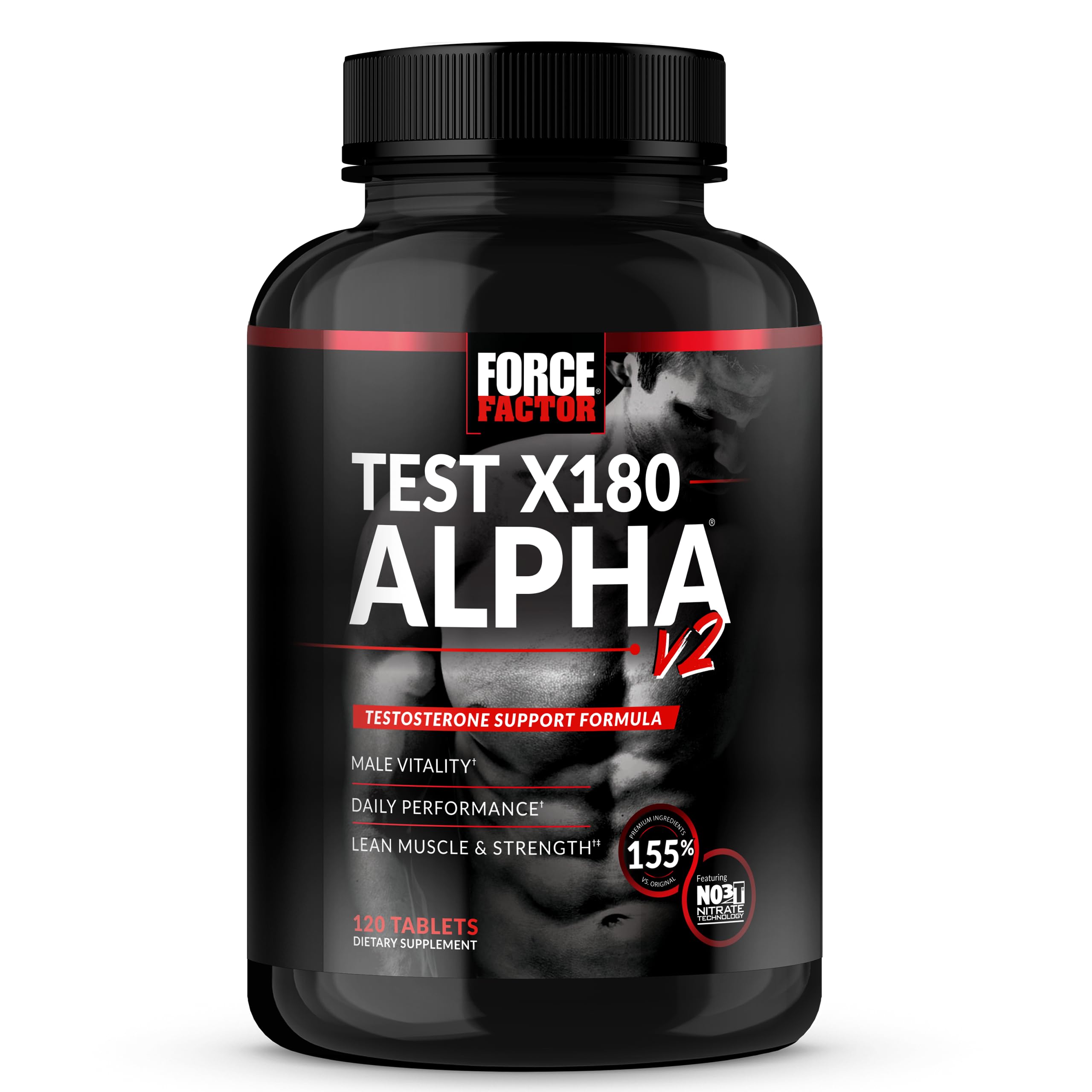 Foto 2 pulgar | Suplemento Force Factor Test X180 Alpha V2 T-spport 120 Tabletas - Venta Internacional.