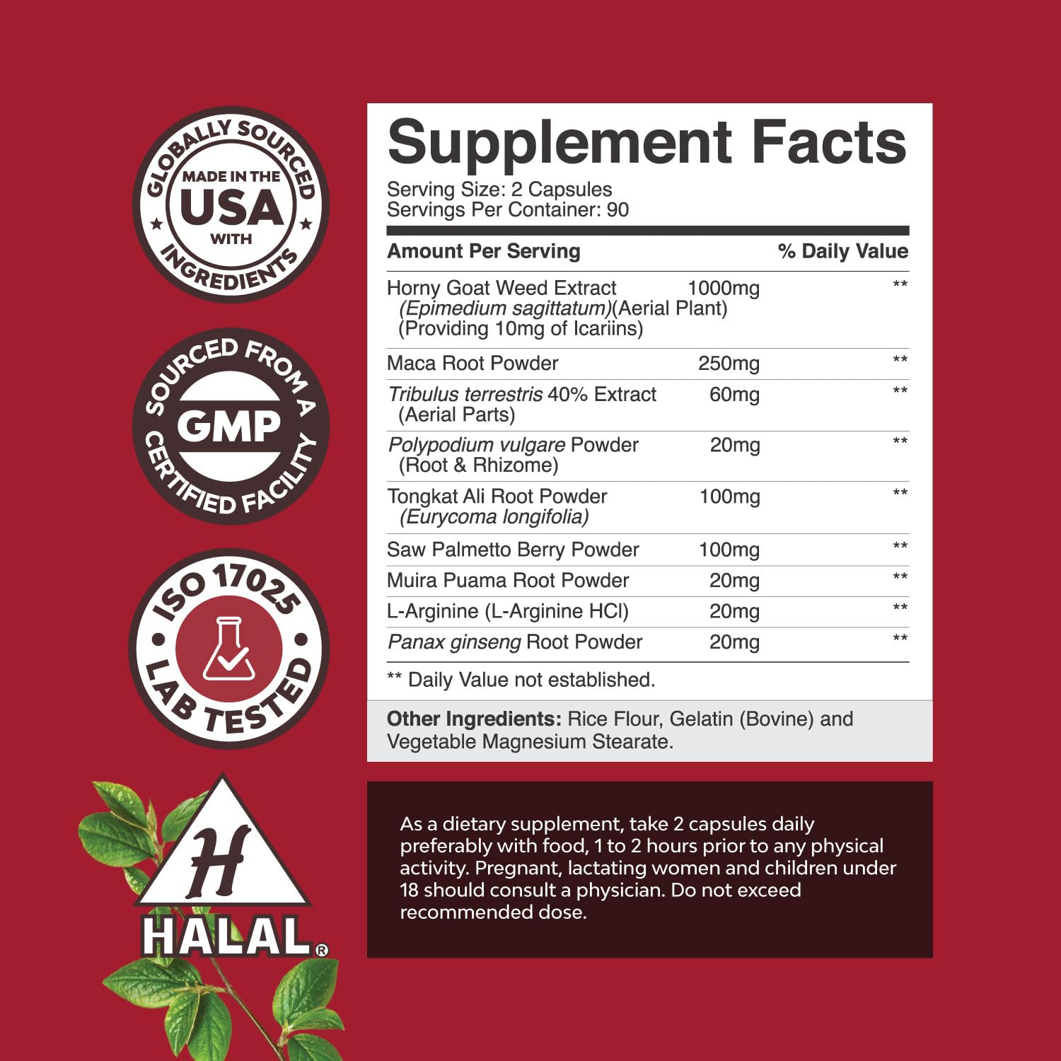 Foto 3 pulgar | Suplemento Natures Craft Hierba De Cabra En Celo Para Hombres, 1590 Mg - Venta Internacional.
